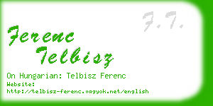 ferenc telbisz business card